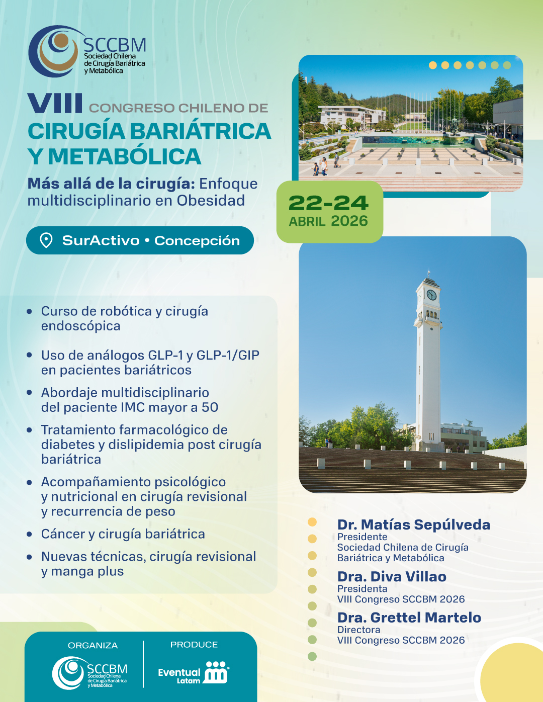 Afiche VIII Congreso Chileno de Cirugía Bariátrica y Metabólica
