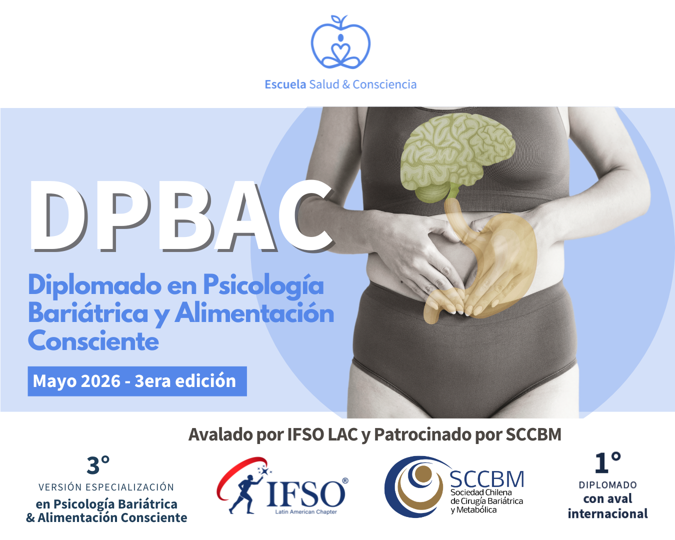 Tercera versión del Diplomado en Psicología Bariátrica y Alimentación Consciente.
