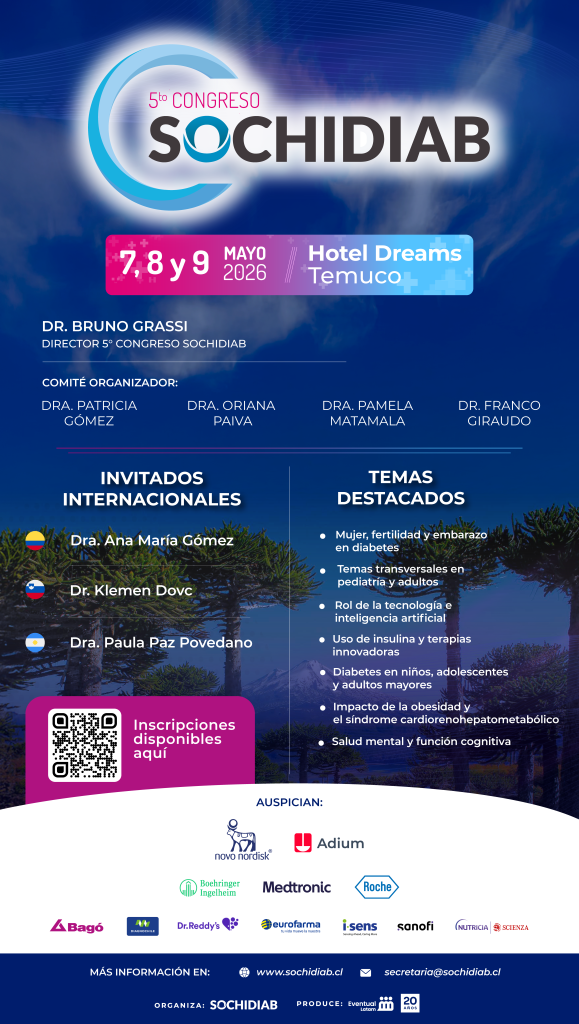 Afiche del Quinto Congreso de la Sociedad Chilena de Diabetología (SOCHIDIAB)